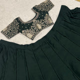 Glamorous Malai Satin Lehenga Choli