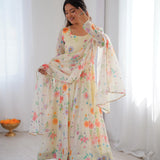 Sunshine Floral print Anarkali Suit