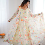 Sunshine Floral print Anarkali Suit