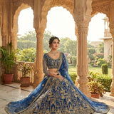 Premium Embroidered Net Lehenga