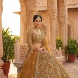 Premium Embroidered Net Lehenga
