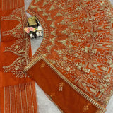 Premium Embroidered Net Lehenga