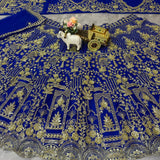 Premium Embroidered Net Lehenga