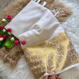 White Assam Cotton Silk Saree