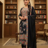 NEW DESIGNER WEAR PAKISTANI SUIT WITH ORIGINAL MIRROR HAND WORKS