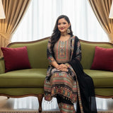 NEW DESIGNER WEAR PAKISTANI SUIT WITH ORIGINAL MIRROR HAND WORKS