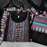 NEW DESIGNER WEAR PAKISTANI SUIT WITH ORIGINAL MIRROR HAND WORKS