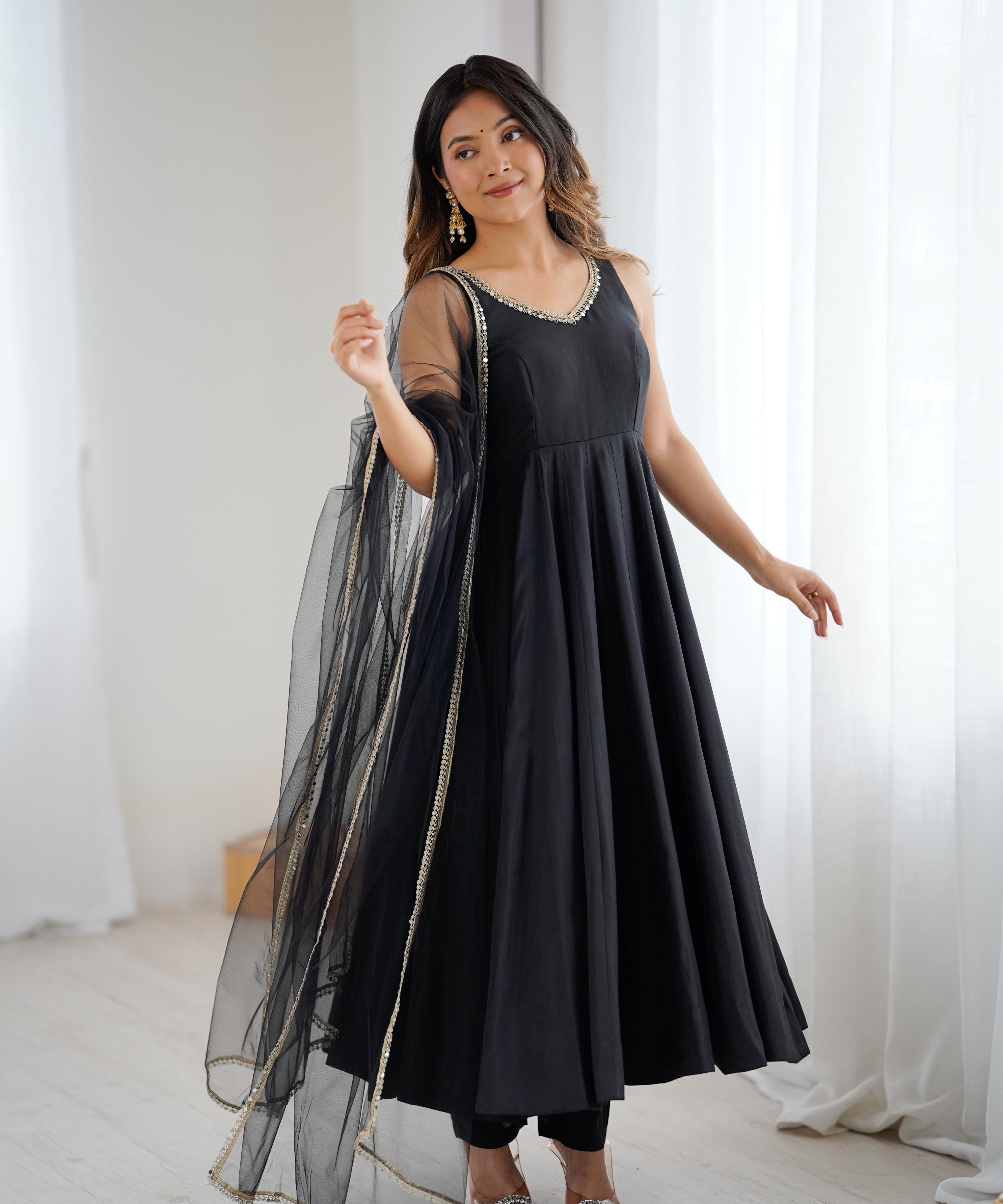 Stylish Exclusive Roman Silk Gown