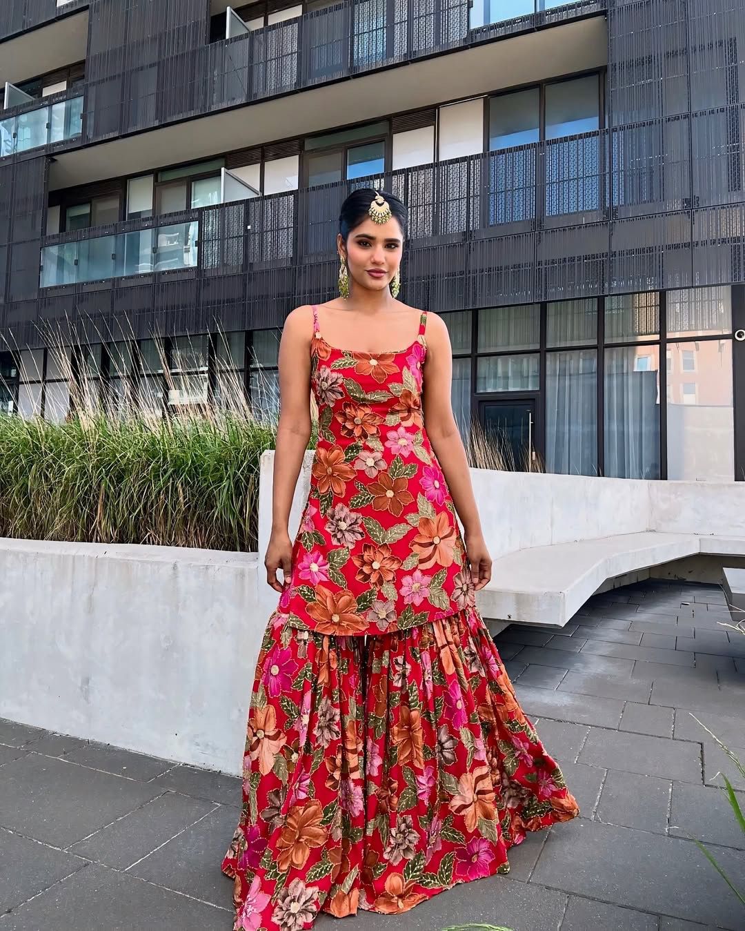 Stylish Digital Printed Top Sharara