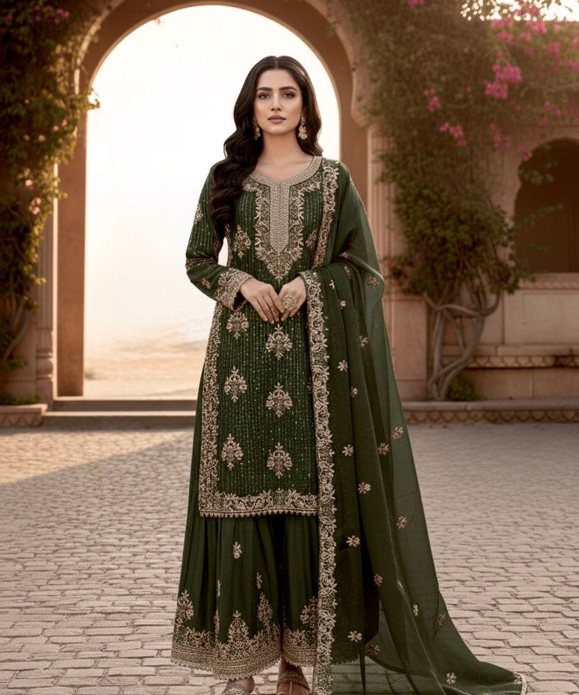 Designer Classy Gmy Silk Suit