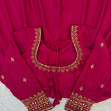 Elegant Ethnic Silk Anarkali Gown