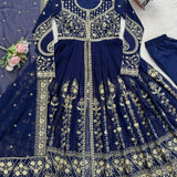 Dark Blue Premium Embroidered Suit