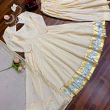 Ethnic Heavy Chinon Silk Gown