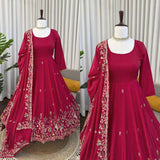 Designer Pink Festive Anarkali Plazzo
