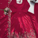 Designer Pink Festive Anarkali Plazzo