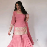 Exclusive Baby Pink Top Sharara