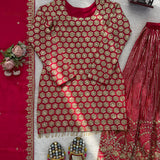 Crafted Textured Georgette Suit