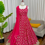 Fancy Faux Georgette Anarkali Suit