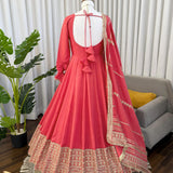 Lavish Silk Flared Anarkali Suit