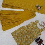 Stunning Embroidered Silk Suit