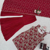 Stunning Embroidered Silk Suit