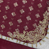 Luxurious Embroidered Straight Suit