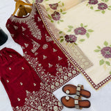 Glamour Gmy Silk Top Plazzo