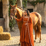 PLUS SIZE 2482 MEHRU PURPLE SUIT