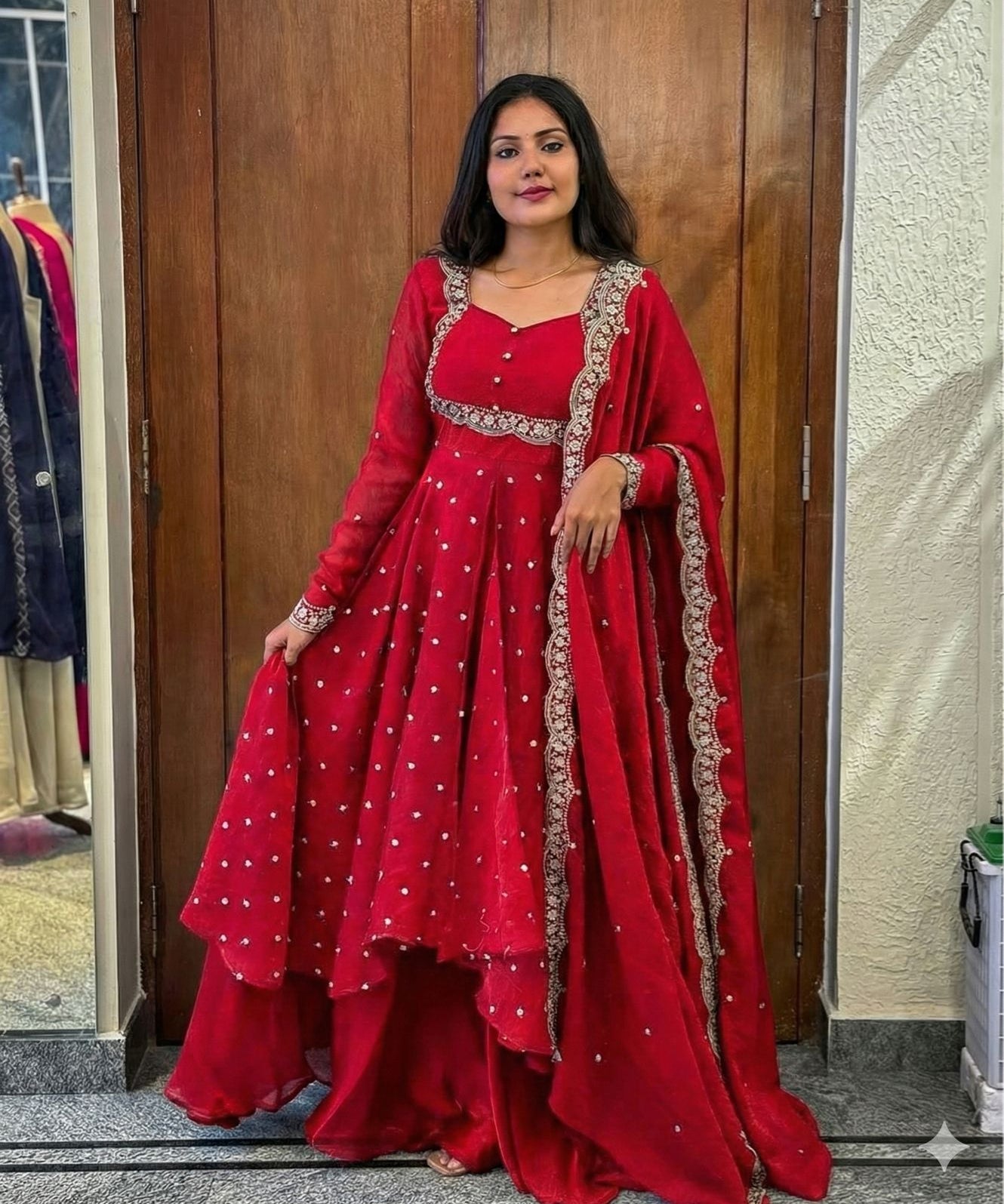 PLUS SIZE 2482 MEHRU PURPLE SUIT