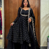 PLUS SIZE 2482 MEHRU PURPLE SUIT