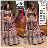 plus size queen wedding lehenga