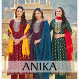 plus size anika salwar suit