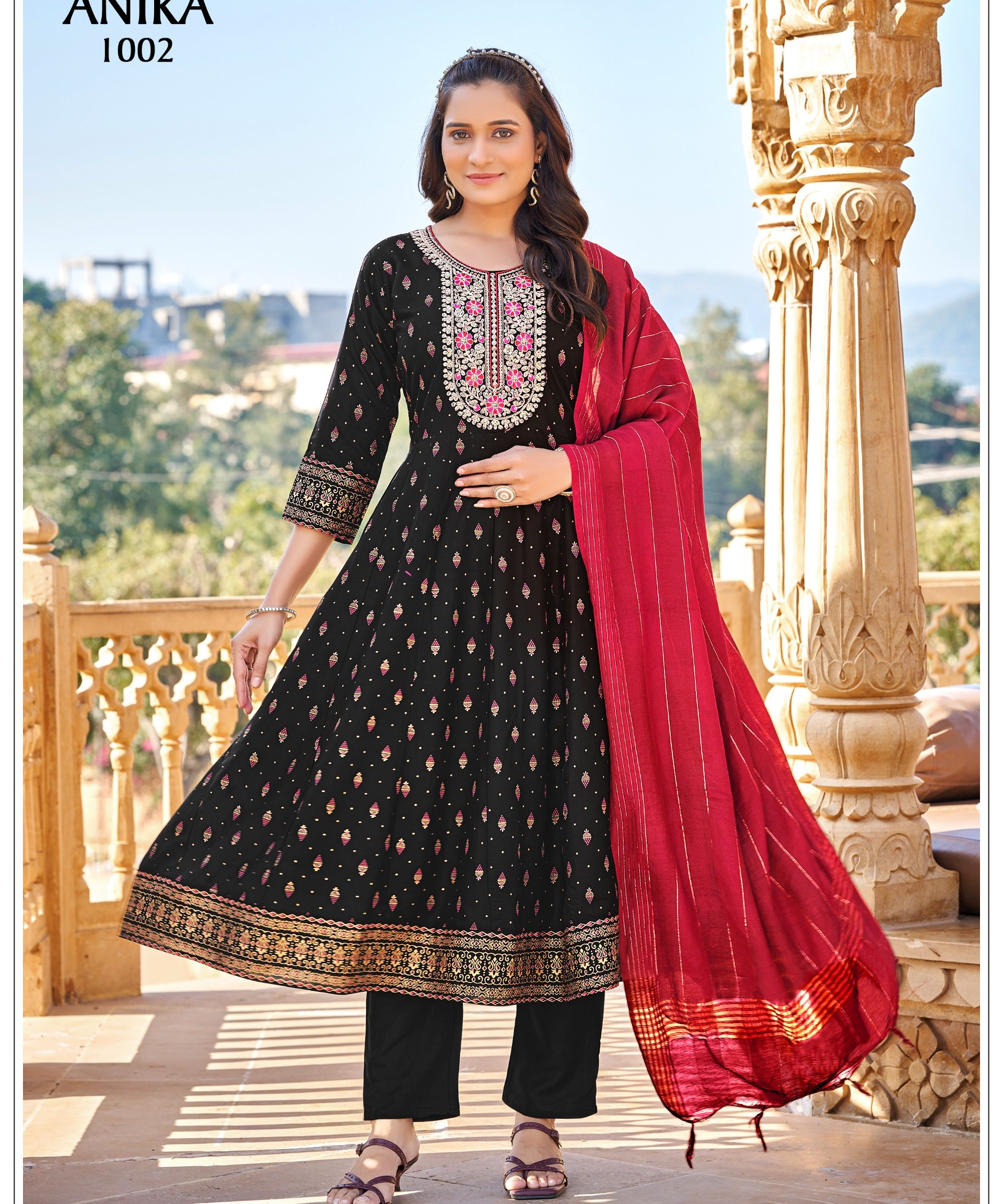 plus size anika salwar suit