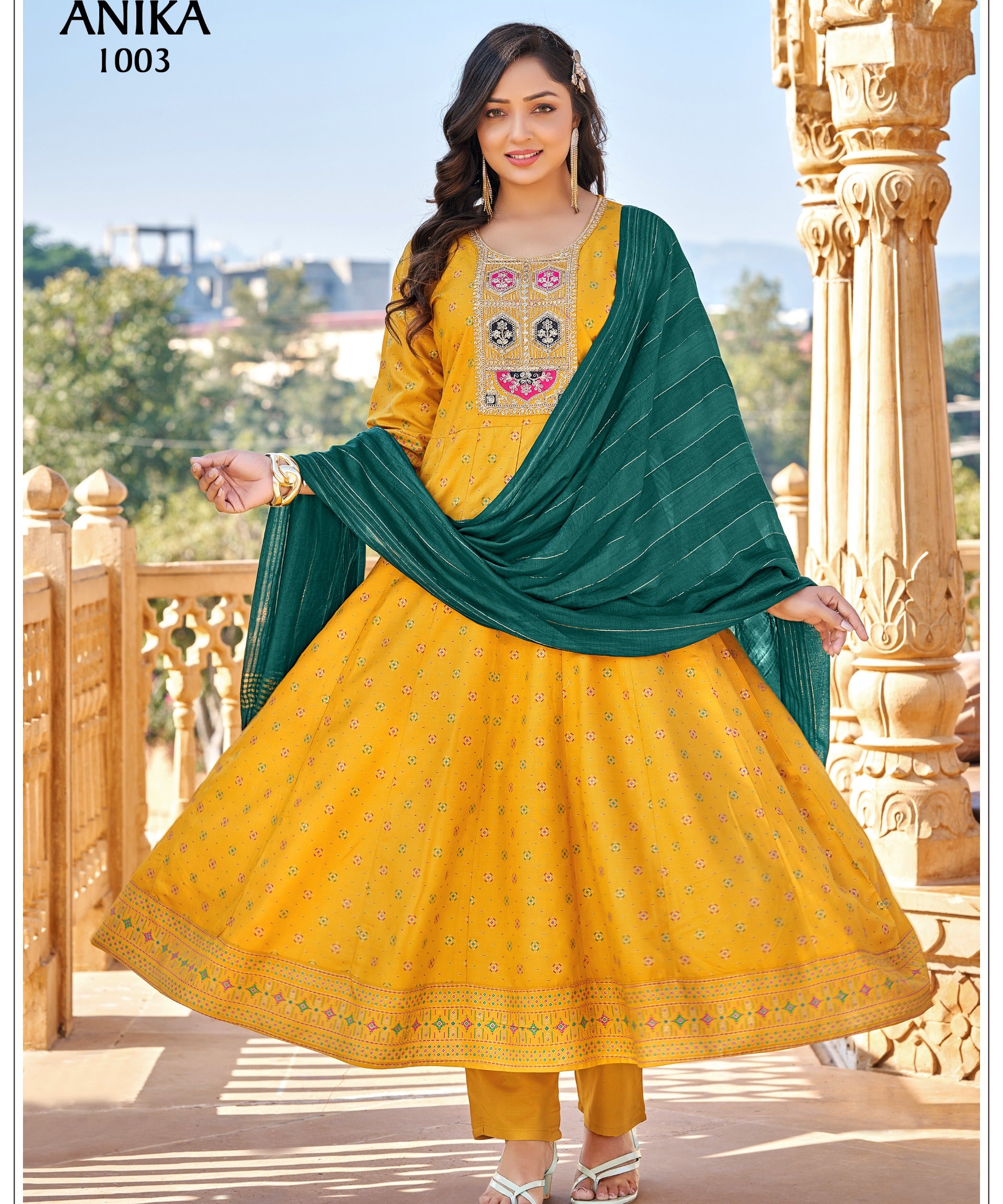 plus size anika salwar suit