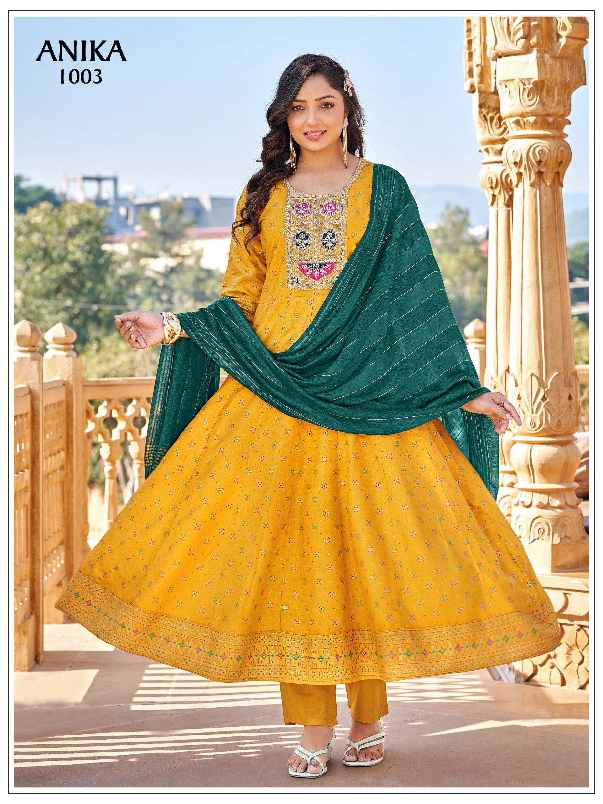 plus size anika salwar suit
