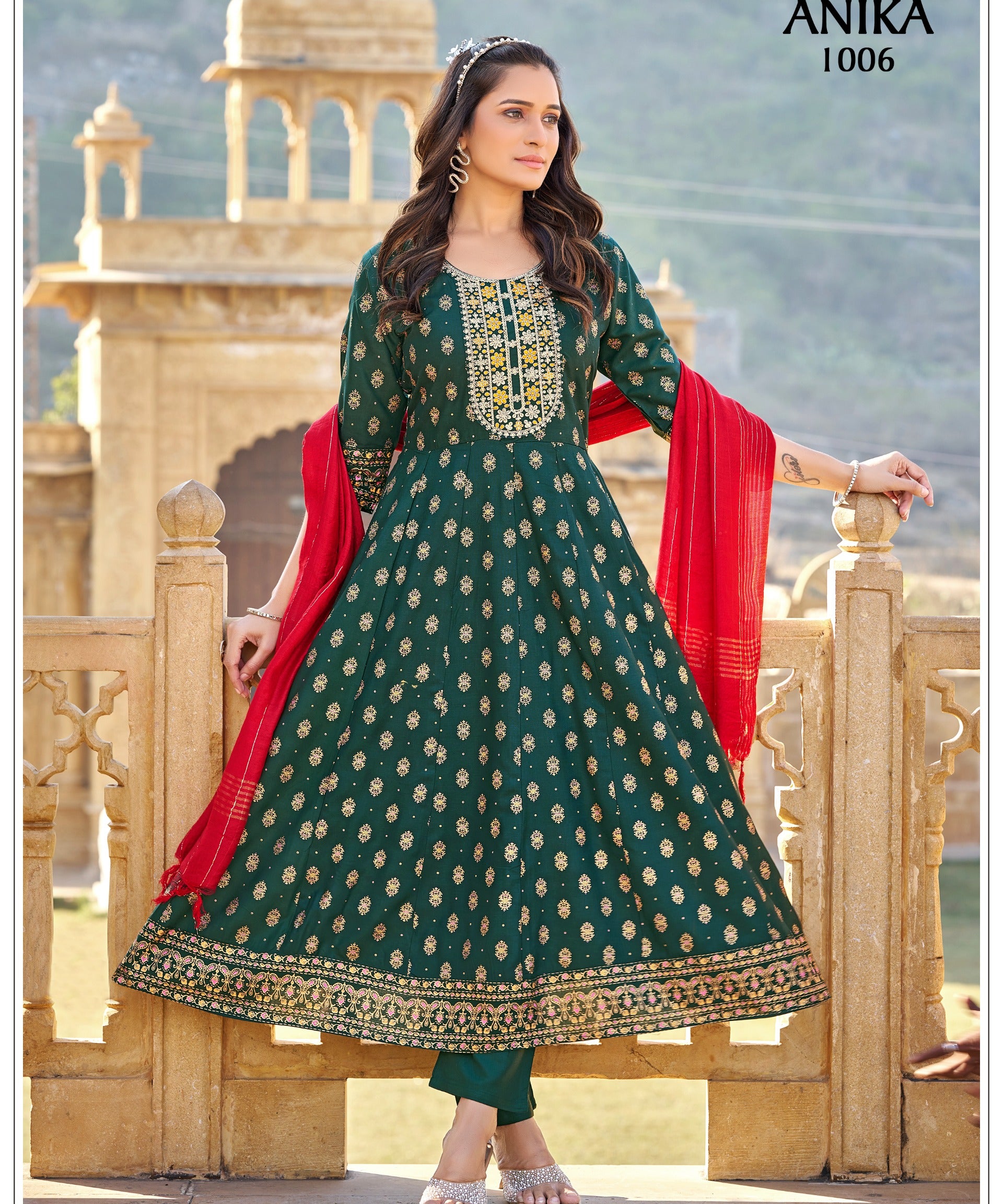 plus size anika salwar suit