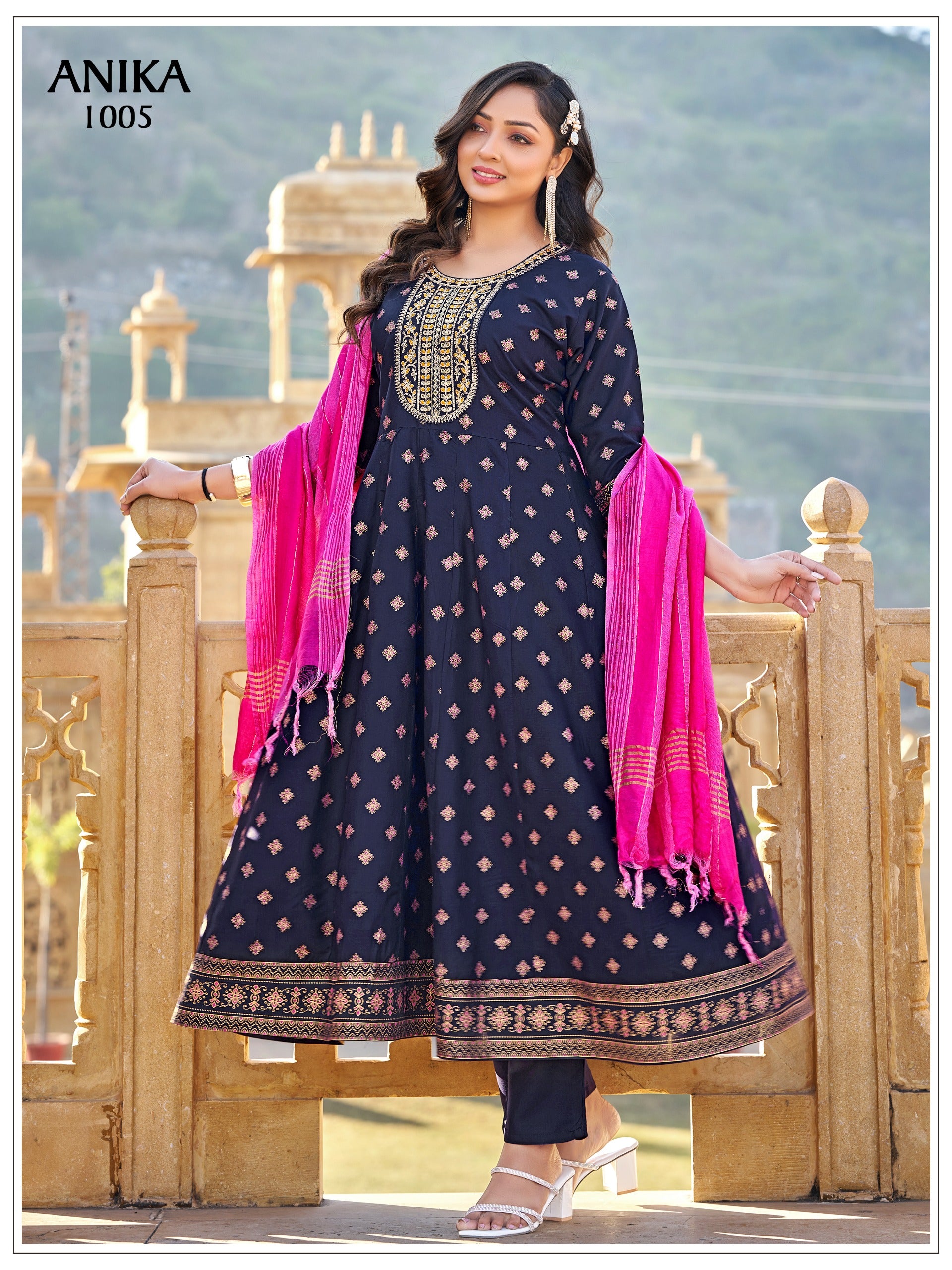 plus size anika salwar suit