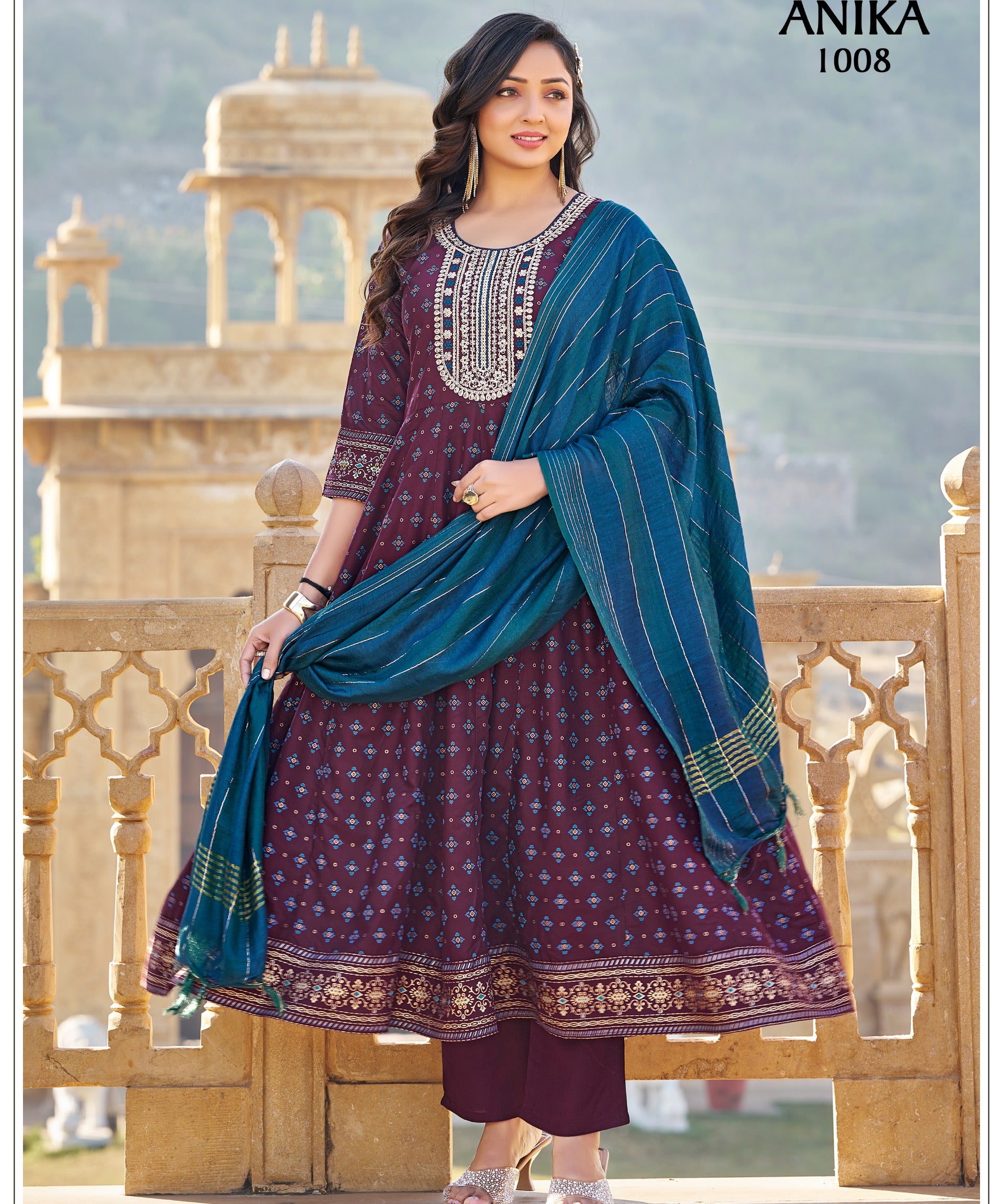 plus size anika salwar suit