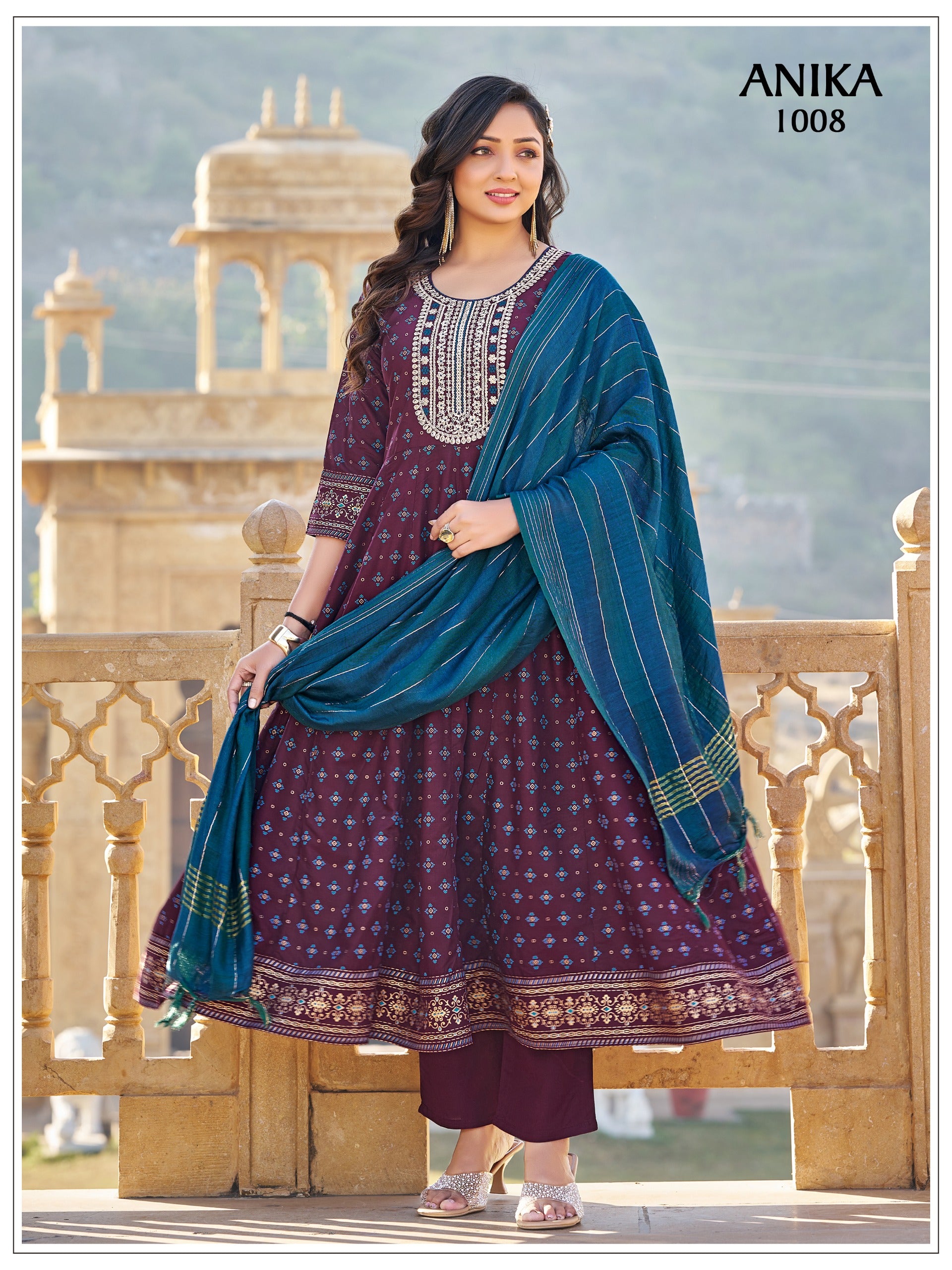 plus size anika salwar suit
