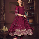 Stunning Embroidered Anarkali Suit