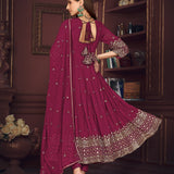 Stunning Embroidered Anarkali Suit