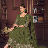 Stunning Embroidered Anarkali Suit