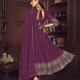 Stunning Embroidered Anarkali Suit