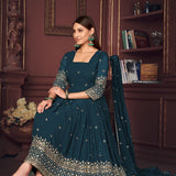 Stunning Embroidered Anarkali Suit