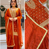 Gorgeous Gmy Silk Top Sharara