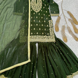 Gorgeous Gmy Silk Top Sharara