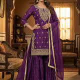 Gorgeous Gmy Silk Top Sharara