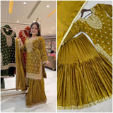 Gorgeous Gmy Silk Top Sharara