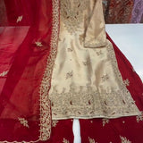 Glorious Embroidered Gmy Silk Suit