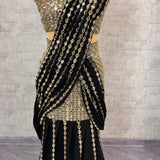 Mirror Work Ready To Wear Saree